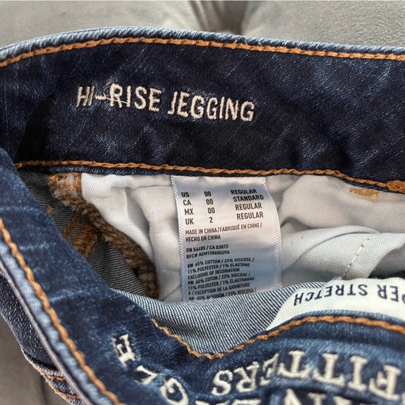 American Eagle Jeans - Hi-Rise Jegging - Size 00 - Picture 6 of 6